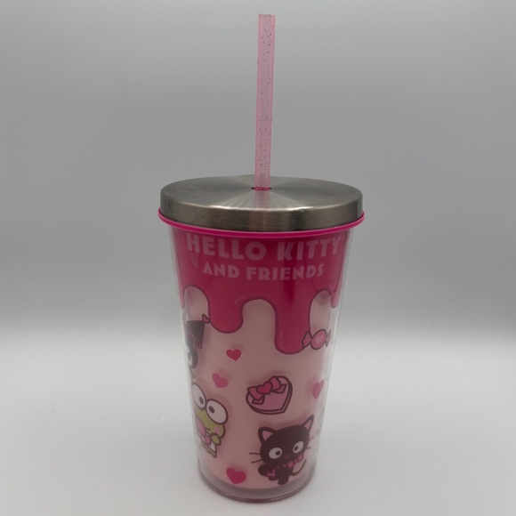 Sanrio Other - Sanrio Hello Kitty and Friends Double Walled Cartoon Travel Tumbler w/ Straw
